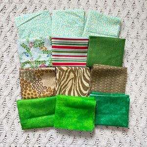 Sewing Fabric - Set of 12 fat quarters - bundle of fabric